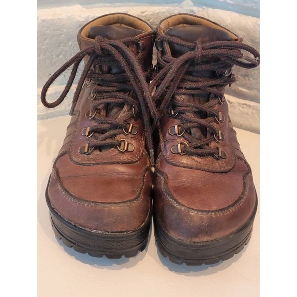 Footprints by Birkenstock Brown leather women's hiking boot size 37 U.S 6-6.5 - Picture 3 of 8